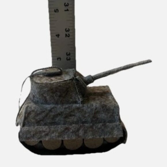 NEW Handcrafted WWII German Panzer Army Tank Wool Felt Ornament - Picture 3 of 5